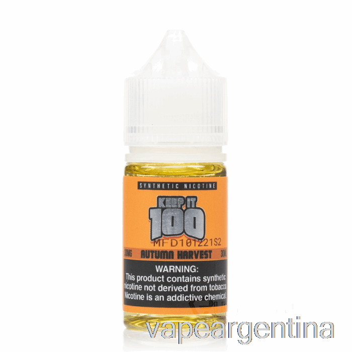 Sales De Cosecha De Otoño - Keep It 100 E-liquido - 30ml 30mg Vape Argentina